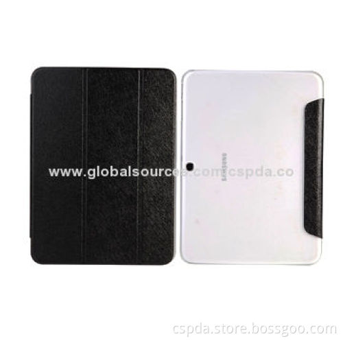 3 Bars Hot Press Back Stand PU/PC Cases for 10.1-inch Samsung Galaxy Tab 4, Ultra-slim Design